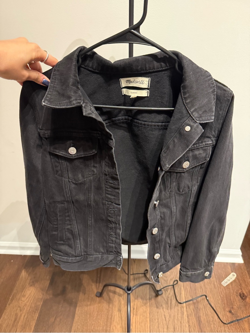 Madewell Black Denim Trucker Jacket